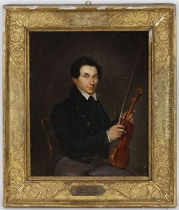 Portrait Du Violoniste Joseph Artot