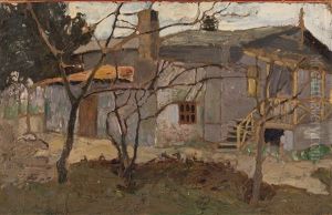 A View Of The House by Vladimir Davidovich Baranoff-Rossine