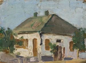 A House In The Village by Vladimir Davidovich Baranoff-Rossine