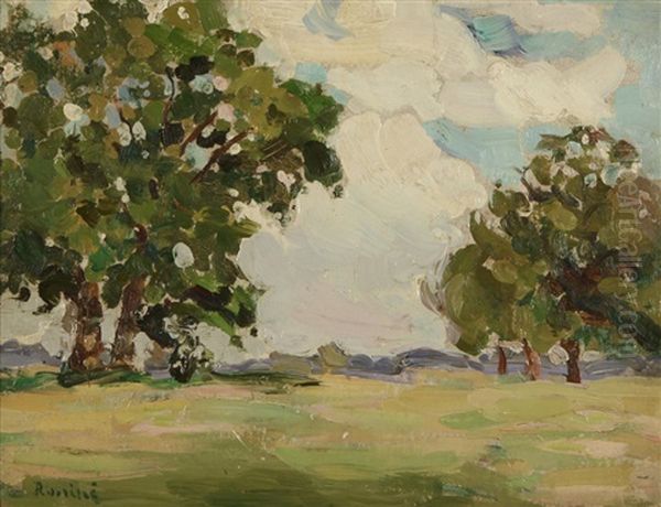 Landscape With Apple Trees - view 1