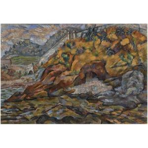 View Near Bastia by Vladimir Davidovich Baranoff-Rossine