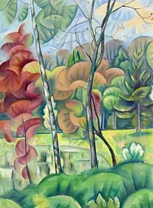Le Bois En Automne by Vladimir Davidovich Baranoff-Rossine