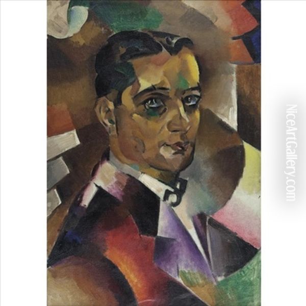 Cubist Self-portrait - view 1