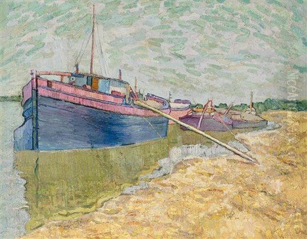 Barges On The Dniepr, 1907 - view 1