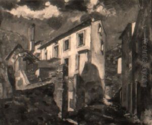 Village Corse by Vladimir Davidovich Baranoff-Rossine