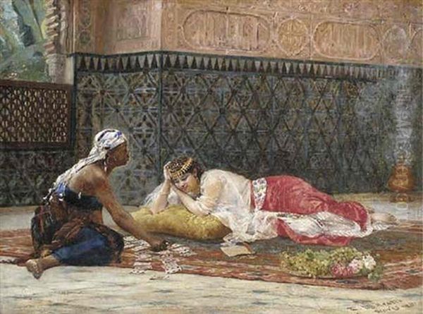 Playing Cards In The Harem - view 1
