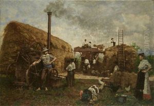La Raccolta Del Fieno by Giuseppe Barbaglia