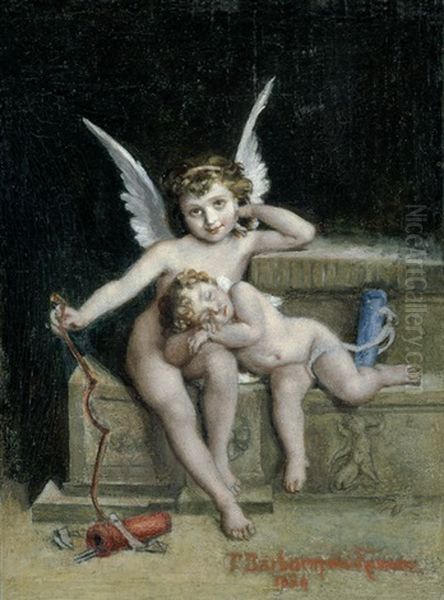 Cupido Mit Schlafendem Putto - view 1