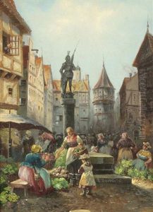 Gemusemarkt by Emil Barbarini
