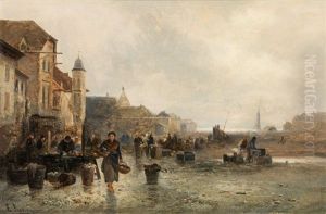 Markt In Ostende by Emil Barbarini