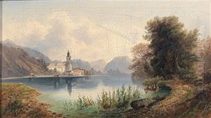 View Of Sankt Wolfgang by Emil Barbarini