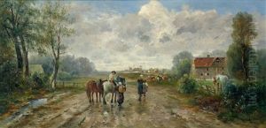 Dorf Im Vorfruhling