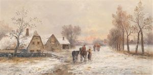 Village In Winter
