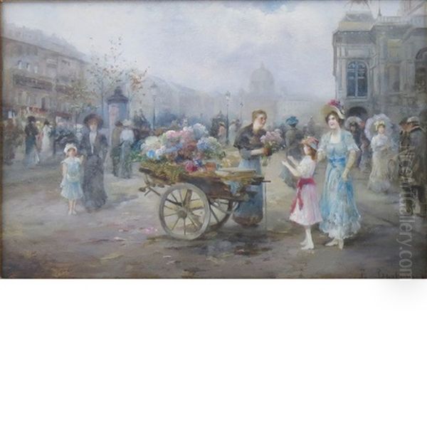 Flower Seller, Paris - view 1