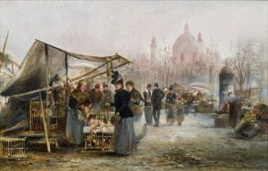 Wiener Naschmarkt Vor Der Karlskirche Wiener Naschmarkt Vor Der Karlskirche