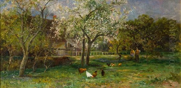 Obstgarten Mit Bluhenden Baumen - view 1