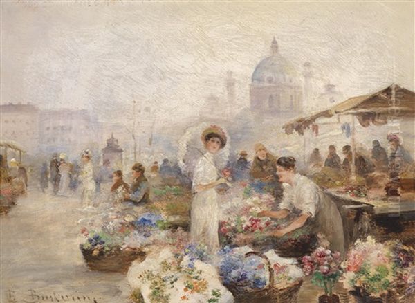 Wiener Naschmarkt, Karlskirche - view 1