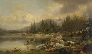 Gebirgssee by Emil Barbarini
