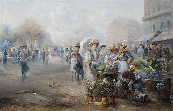 Blumenmarkt In Paris - view 1
