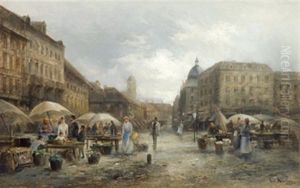 Markt Am Boulevard Montmatre