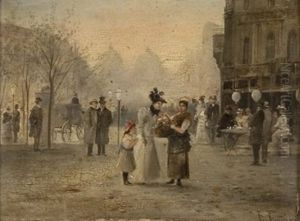 Pariser Strasenszene Pariser Strasenszene