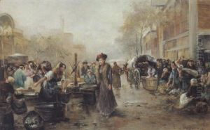 Eine Marktszene by Emil Barbarini