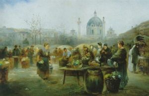 Markttag Vor Der Karlskirche Markttag Vor Der Karlskirche