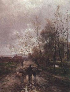 Morgenstimmung Am Dorf Eingange