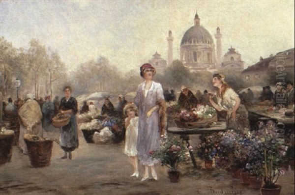 Die Blumenh,ndler Am Naschmarkt In Wien - view 1