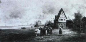 Flanderische Ortschaft An Der Kuste