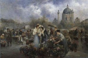 Markttag Vor Der Karlskirche Markttag Vor Der Karlskirche