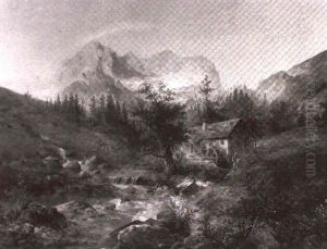 Muhle Im Gebirge by Emil Barbarini