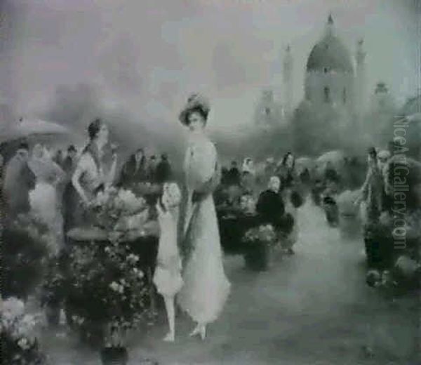 Auf Dem Wiener Blumenmarkt - view 1