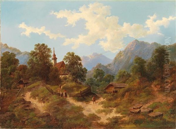 Scene In The Mountains - view 1