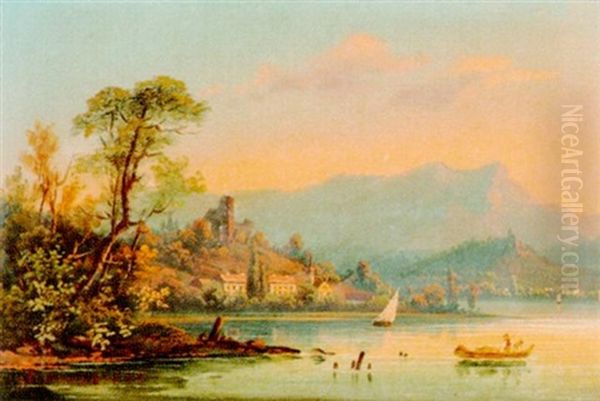 Abendliche Donaulandschaft Bei Durnstein In Der Wachau - view 1