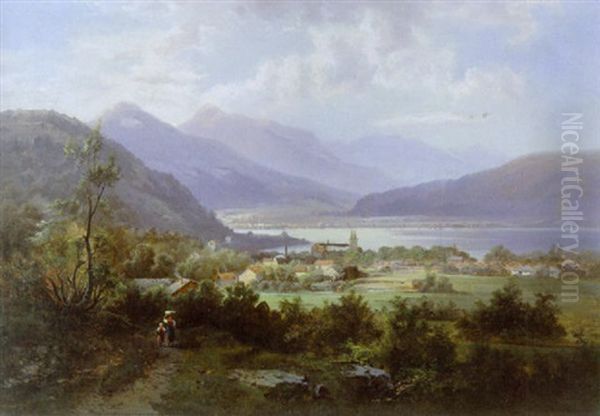 Bjerglandskab (tegernsee?) - view 1