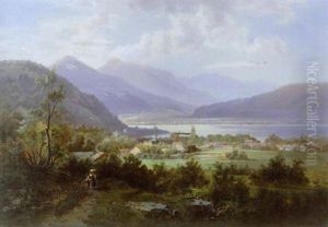 Bjerglandskab (tegernsee?)