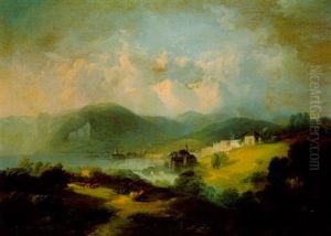 Blick Auf Gmunden by Franz Barbarini