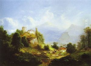 Landschaft Mit Blick Auf Die Feste Hohensalzburg