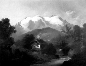 Gebirgslandschaft by Franz Barbarini