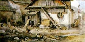 Bauernhof Aus Niederosterreich by Franz Barbarini