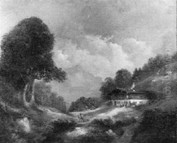 Berglandschaft Mit Gehoft - view 1