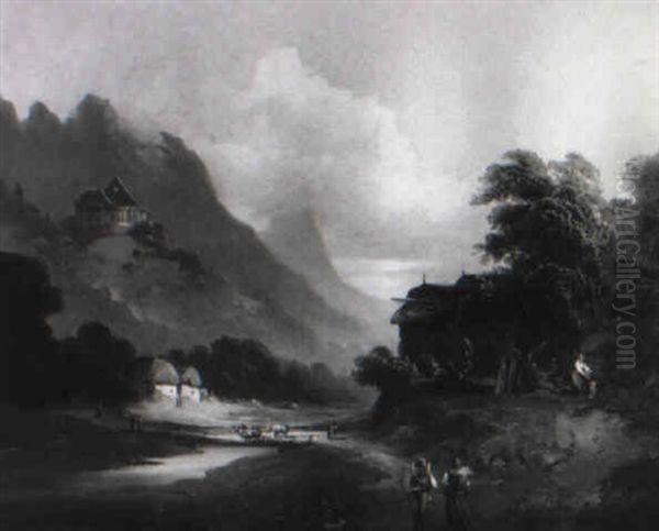 Hauschen In Gebirgslandschaft - view 1
