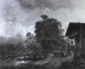 Der Bauernhof Am Seeufer by Franz Barbarini