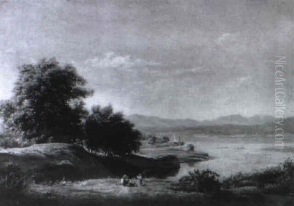 Seelandschaft Mit Figurlicher Staffage - view 1