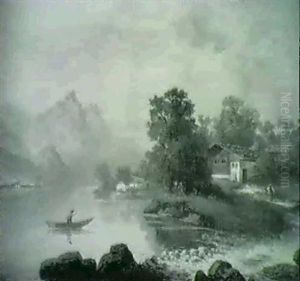Blick Auf Gmunden by Franz Barbarini