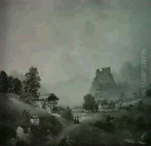 Blick Auf Die Feste Hohensalzburg Und Das Kloster Nonnberg by Franz Barbarini