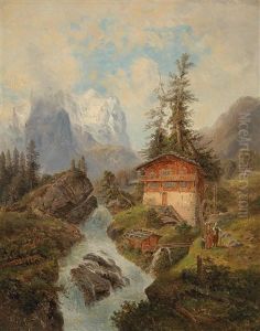 Das Wetterhorn In Der Schweiz