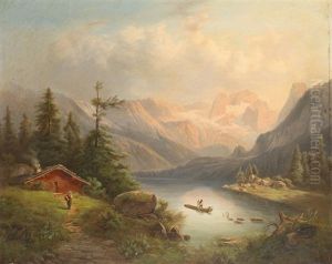 Der Gosausee Mit Dem Dachstein