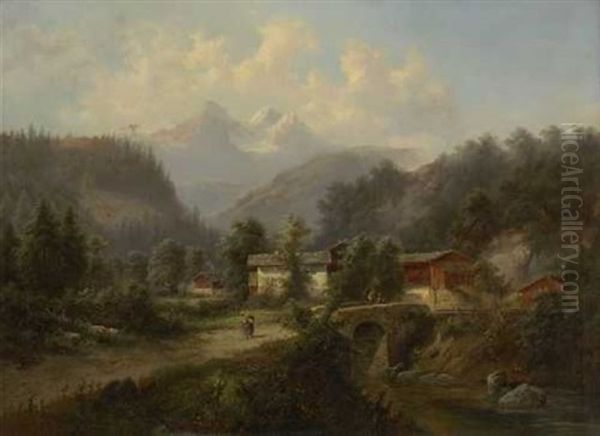 Bauernhauser Am Gebirgsbach - view 1